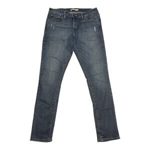 Levi's 711 Skinny Denim Blue Jeans Womens Size 31